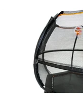 JumpKing 7ft Hexagonal Trampoline with Basketball Hoop