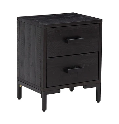 vidaXL Bedside Cabinet 14.2"x11.8"x17.7" Solid Wood Pine