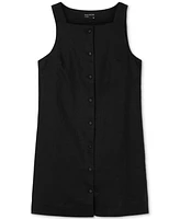 Frank and Oak Women's Linen Pinafore Dress