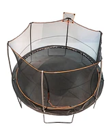 JumpKing 14ft Trampoline with Basketball Hoop and Ball