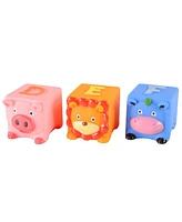 Edushape Soft Critters Pop Blocks - 6 Pieces