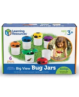 Learning Resources Big View Bug Jars - Set of 6