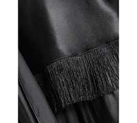 Linea Donatella Women's 3-Pc. Satin Fringe Sleep Set