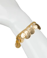 Patricia Nash Gold-Tone Hammered Disc Charm Bracelet