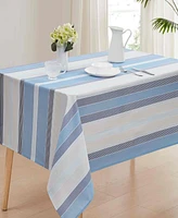 Izod Breakers Stripe Water-Resistant Indoor and Outdoor Tablecloth