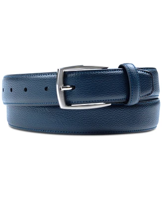 Club Room Men's Faux Leather Pebble Grain Stretch Belt