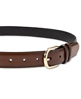 Club Room Men's Feather-Edge Double Loop Dress Belt, Created for Macy's