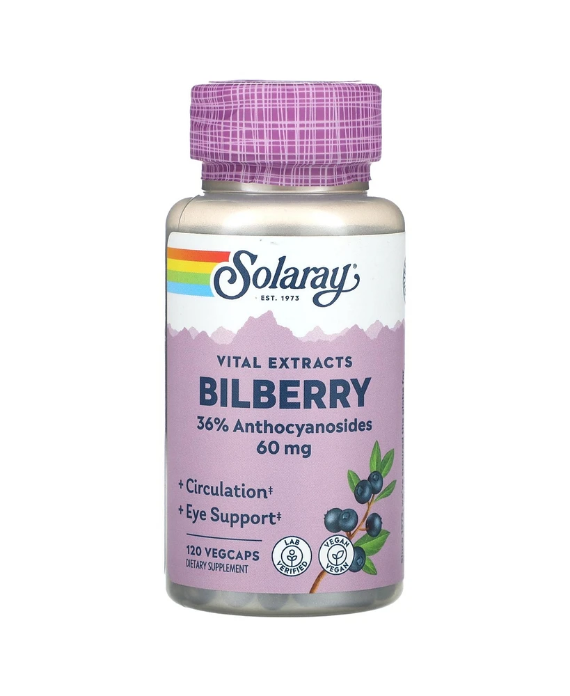 Solaray Vital Extracts Bilberry 60 mg