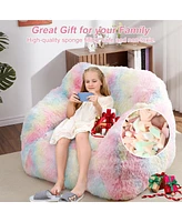 Caromio Giant Bean Bag Sofa Chair with Armrests High-Density Foam Stuffed