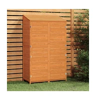 vidaXL Garden Shed Brown 40.2"x20.5"x68.7" Solid Wood Fir