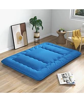 Slickblue Foldable Futon Mattress with Washable Cover and Carry Bag for Camping