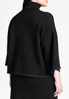 Eloquii Plus Boxy Three Quarter Sleeve Turtleneck