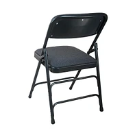 Emma+Oliver Padded Metal Folding Chair - Fabric Seat