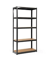 Slickblue 72 Inch Storage Rack with 5 Adjustable Shelves for Books Kitchenware