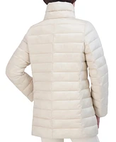Tahari Women's Shine Collared Packable Puffer Coat