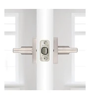 Kwikset Halifax Passage Hall/Closet Door Lever in Satin Nickel