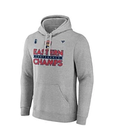 Fanatics Men's Steel Florida Panthers 2024 Eastern Conference Champions Locker Room Pullover Hoodie