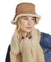 Steve Madden Women's Faux-Shearling Bucket Hat