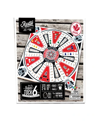 Family Games America Rustik 6-Player Tock Pachisi Game