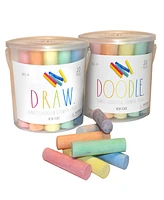 CocoNut Outdoor Rae Dunn Draw. Doodle. Jumbo Sidewalk Chalk 2 Pack