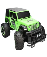 Toy Shock Jeep Wrangler Sahara Unlimited Green Rc Car