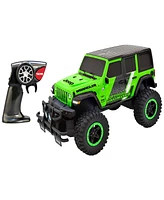 Toy Shock Jeep Wrangler Sahara Unlimited Green Rc Car