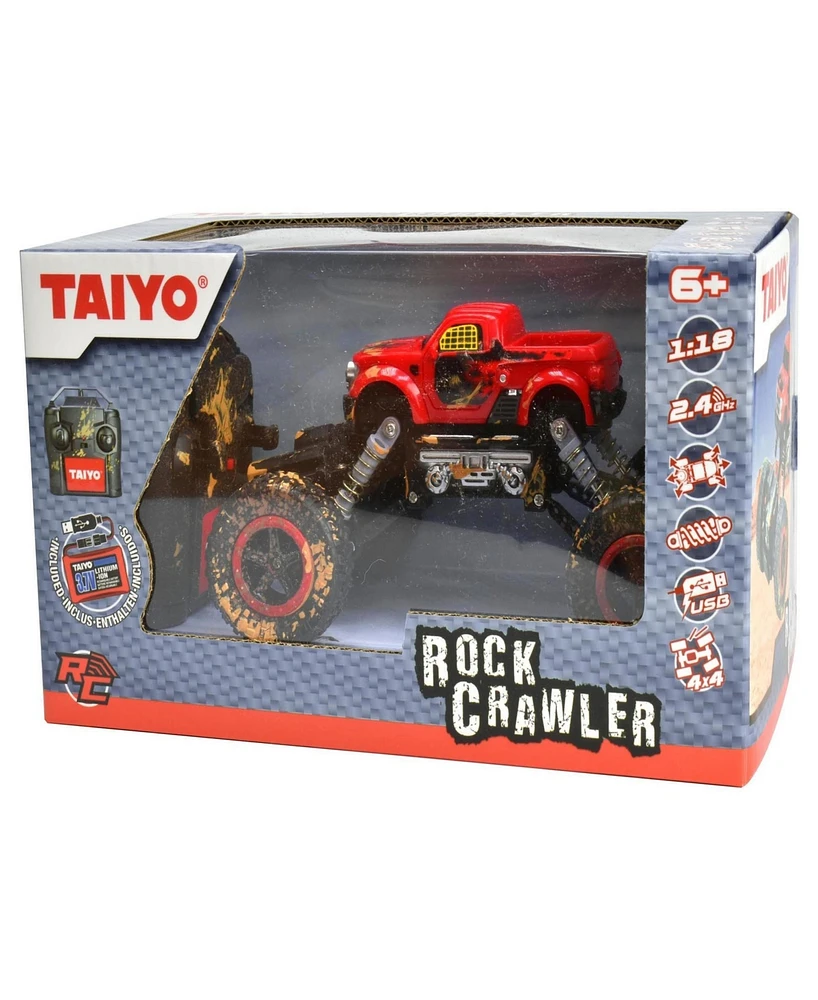 Toy Shock Taiyo Rock Crawler Red Rc Car