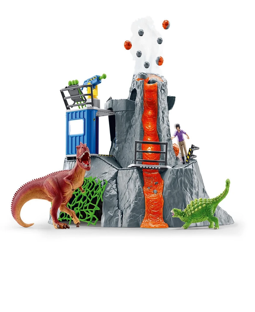 Schleich Dinosaurs Volcano Expedition Base Camp Playset