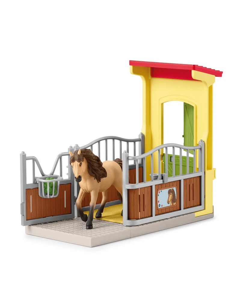 Schleich Farm World Pony Box With Iceland Pony Stallion Playset