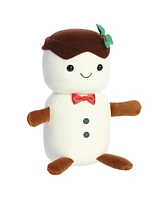 Aurora Medium Lil Fudge Holiday Festive Plush Toy White 9.5"