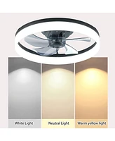 Streamdale Furniture Ceiling Fan With Lights Dimmable Led