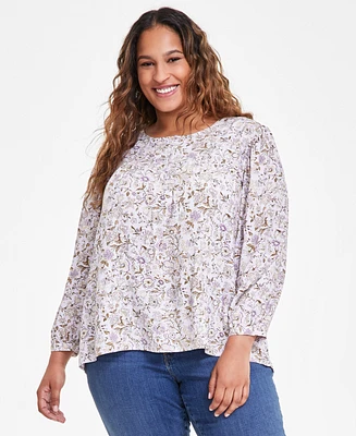 Levi's Plus Halsey Floral Print Blouse