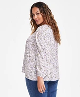 Levi's Plus Size Halsey Floral Print Blouse