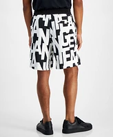 A|X Armani Exchange Men's Logo Print Drawstring Sweatshorts