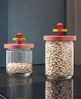 Alessi 4 cup Jar with Lid by Ettore Sottsass