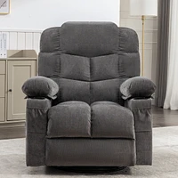 Ultimate Massage Recliner 8 Adjustable Points, Heating, Rocking, Cozy Fabric