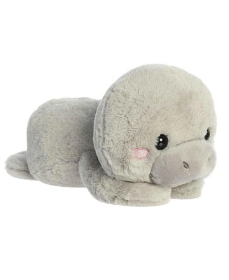 Aurora Small Millie Manatee Too Cute Playful Plush Toy Gray 9.5"