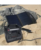 Alpha Digital Portable Power Station: 320W, 298Wh/93120mAh & 40W Solar Panel - Combo