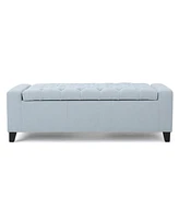 Simplie Fun Spacious Storage Ottoman with Tufted Top Style, Comfort, and Organization