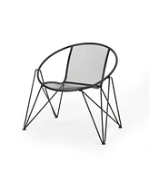 Modern Mesh Club Chair Set with Hairpin Legs