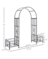 Streamdale Furniture Versatile Wedding Arch & Garden Gate Delicate European Chic for Garden and Events