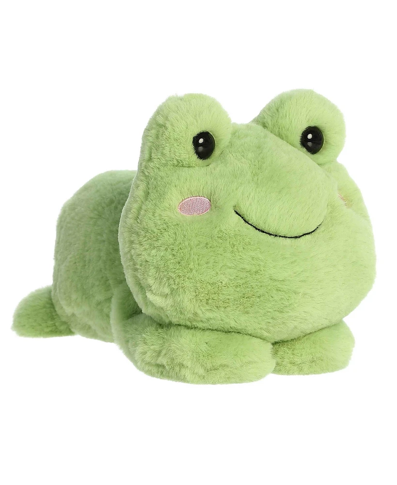 Aurora Small Fovo Frog Too Cute Playful Plush Toy Green 9"