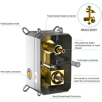 Brushed Nickel Rain Shower System with Adjustable Slide Bar