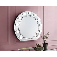 Streamdale Furniture Farai Wall Decor, Mirrored & Faux Crystal Diamonds