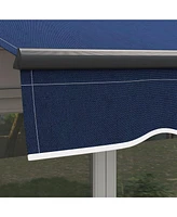 Retractable Awning Water & Uv Resistant, Adjustable Shade for Patios