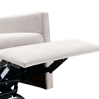 Modern Upholstered Rocker Nursery Chair Plush Seating Glider Swivel Recliner Chair