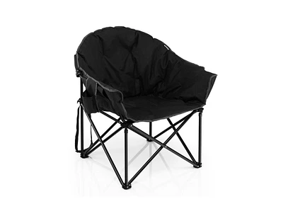 Slickblue Folding Camping Moon Padded Chair with Carrying Bag