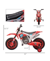 Streamdale Furniture Electric Kids' Dirt Bike 45 Minutes of Play, 12V Battery, Rear-Wheel Drive