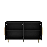 Versatile Fluted Sideboard Art Deco meets Mid-Century Modern