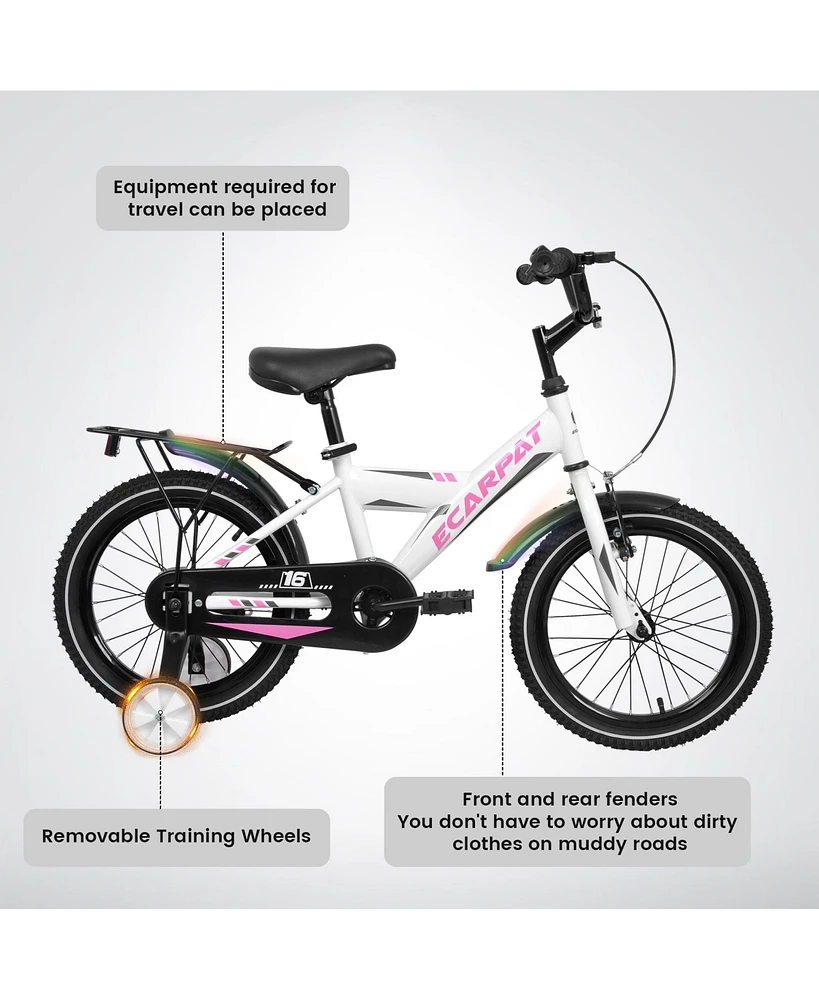 Streamdale Furniture Safe & Sturdy Kids Bike Excellent Braking, Non-Slip Pedals, Steel Frame